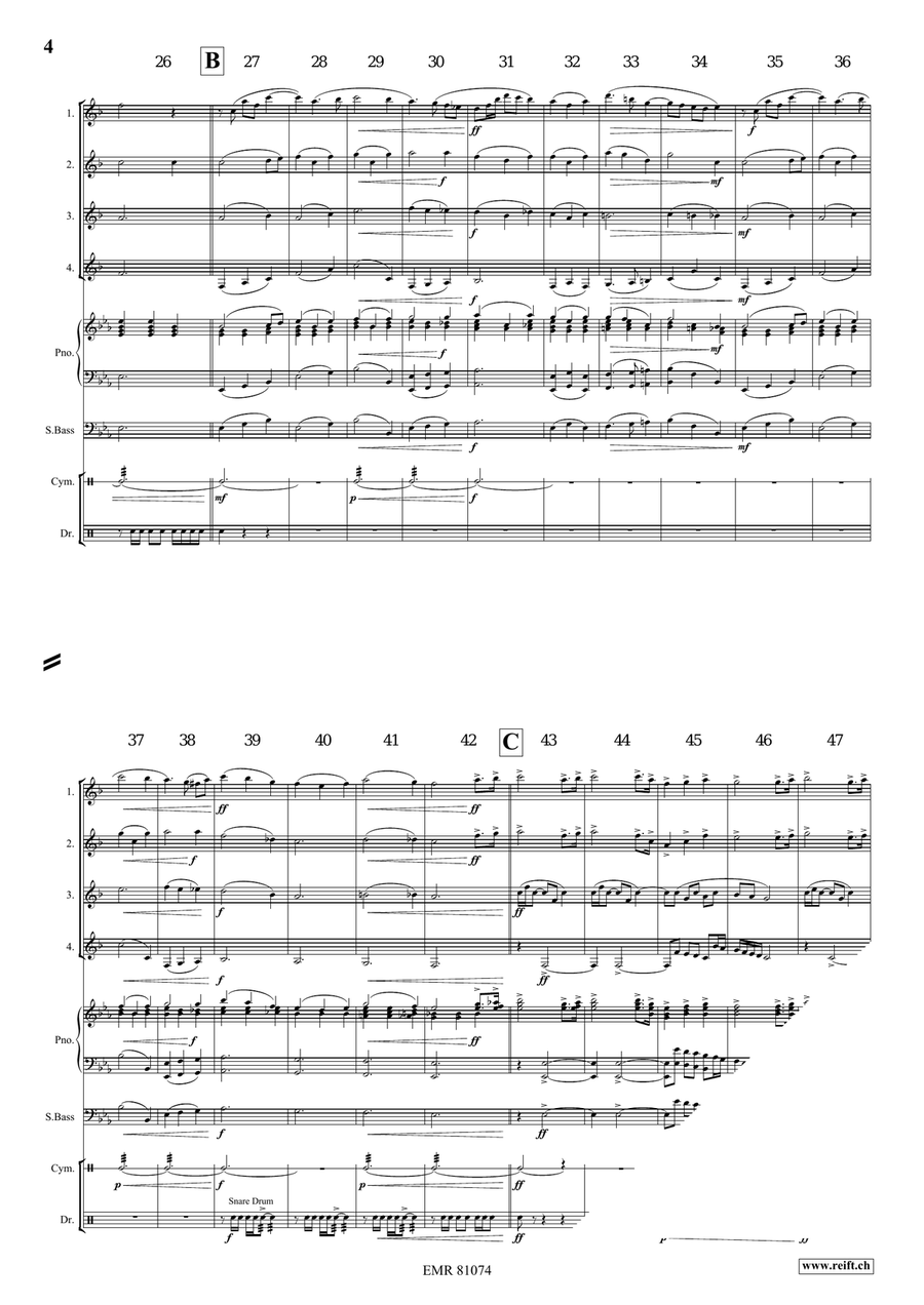 To God Be The Glory To God Be The Glory Clarinet Quartet scores gallery preview page 4