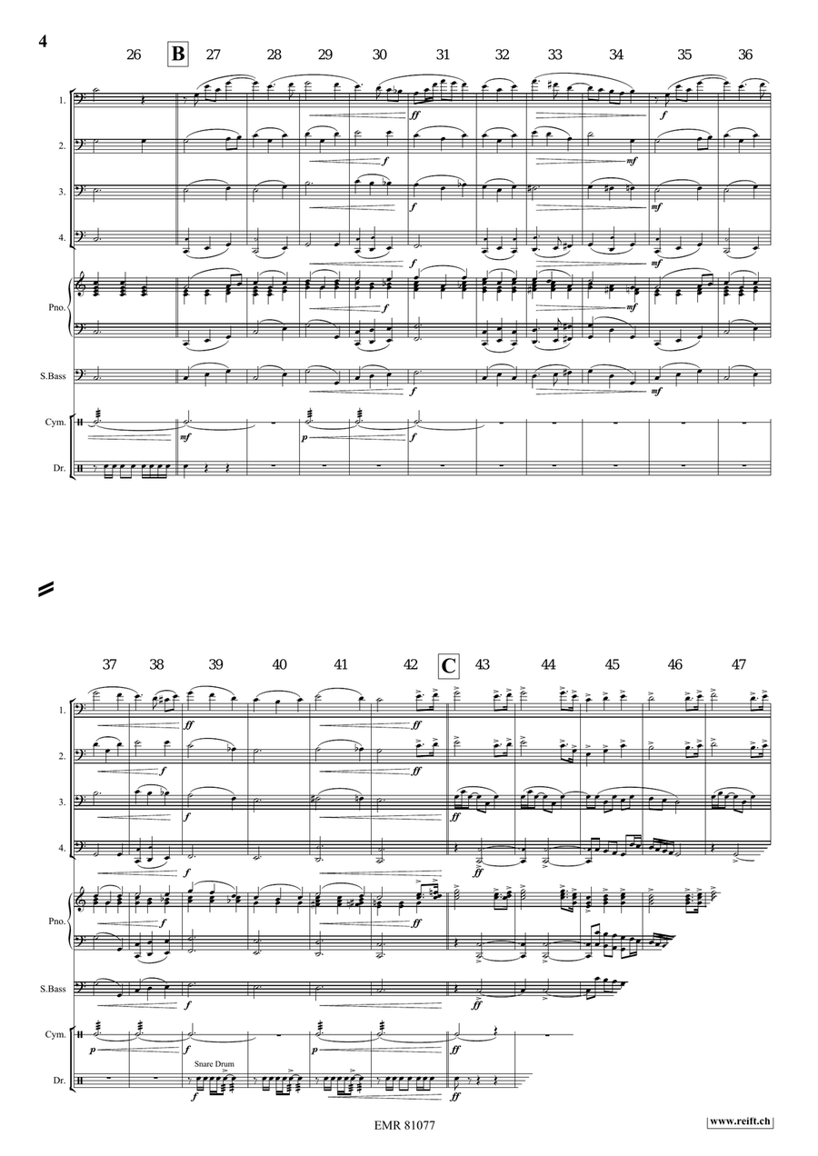 To God Be The Glory To God Be The Glory Trombone Quartet scores gallery preview page 4