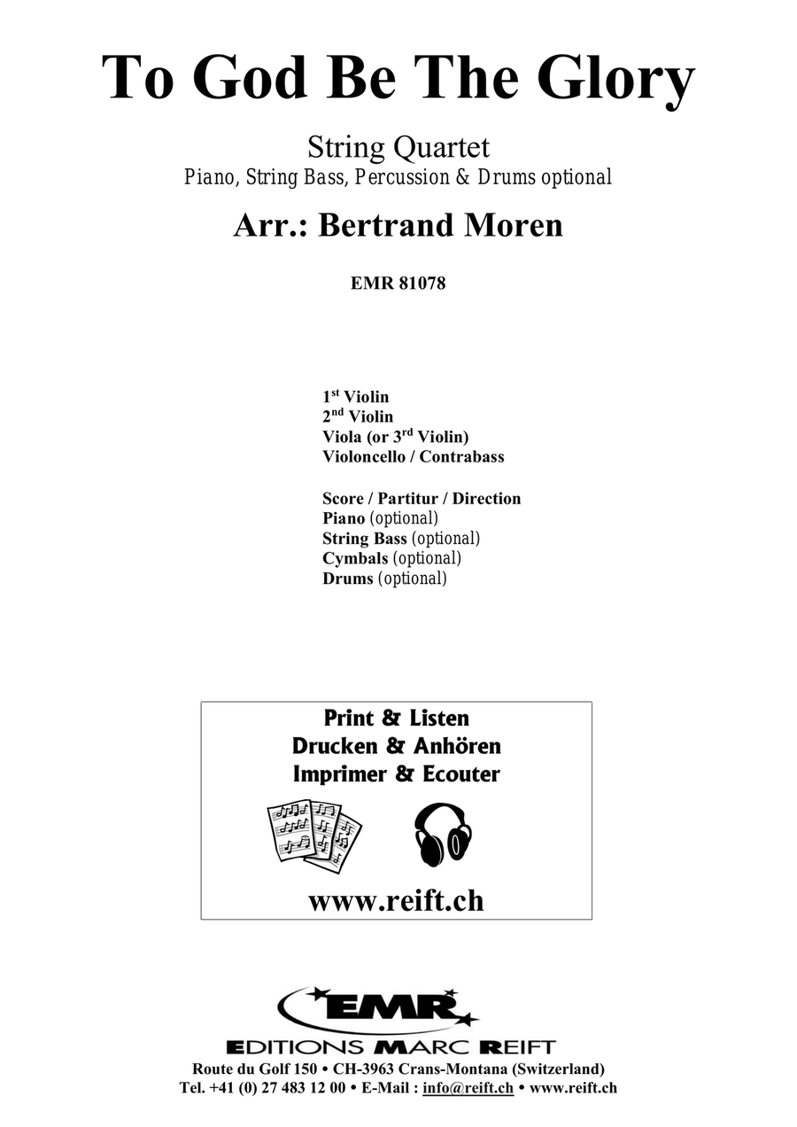 To God Be The Glory To God Be The Glory String Quartet scores gallery preview page 2