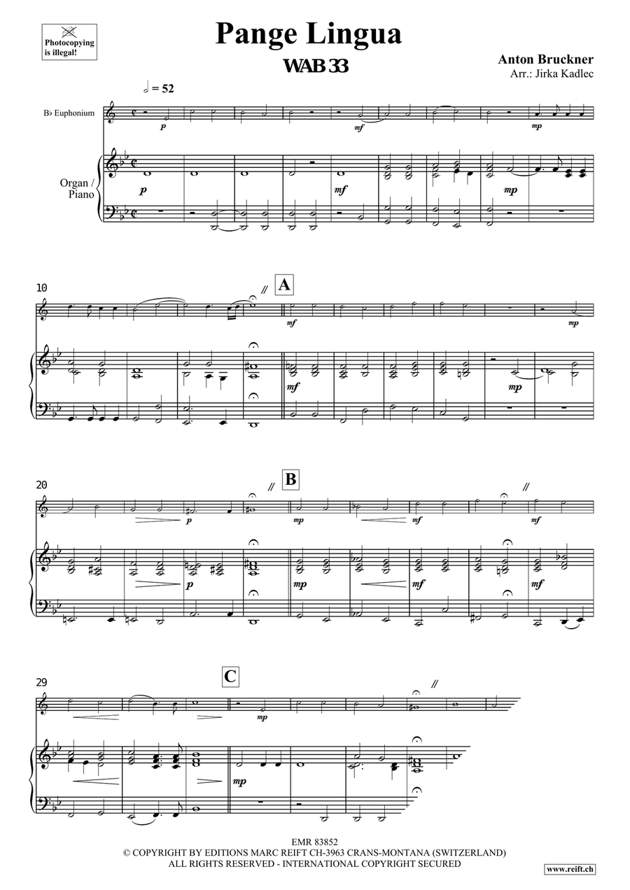 Pange Lingua Pange Lingua Euphonium scores gallery preview page 3