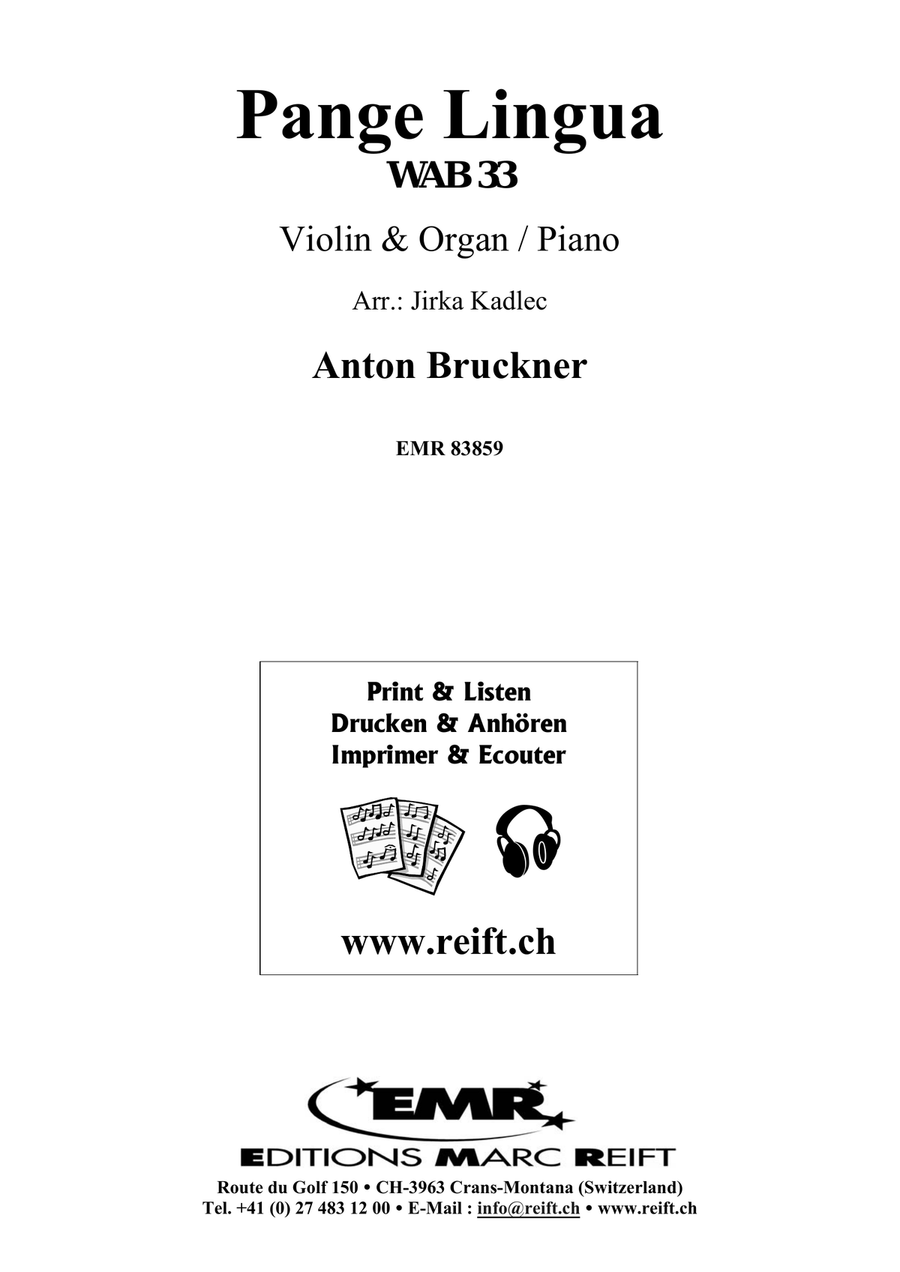 Pange Lingua Pange Lingua Violin Solo scores gallery preview page 2