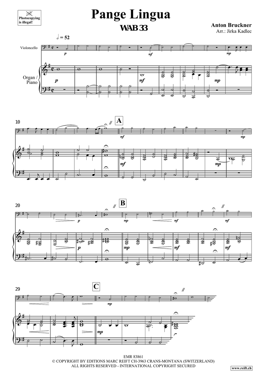 Pange Lingua Pange Lingua Organ scores gallery preview page 3