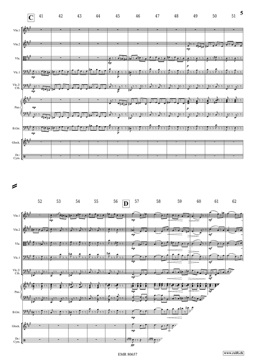 Funeral March Of A Marionette String Quintet scores gallery preview page 5
