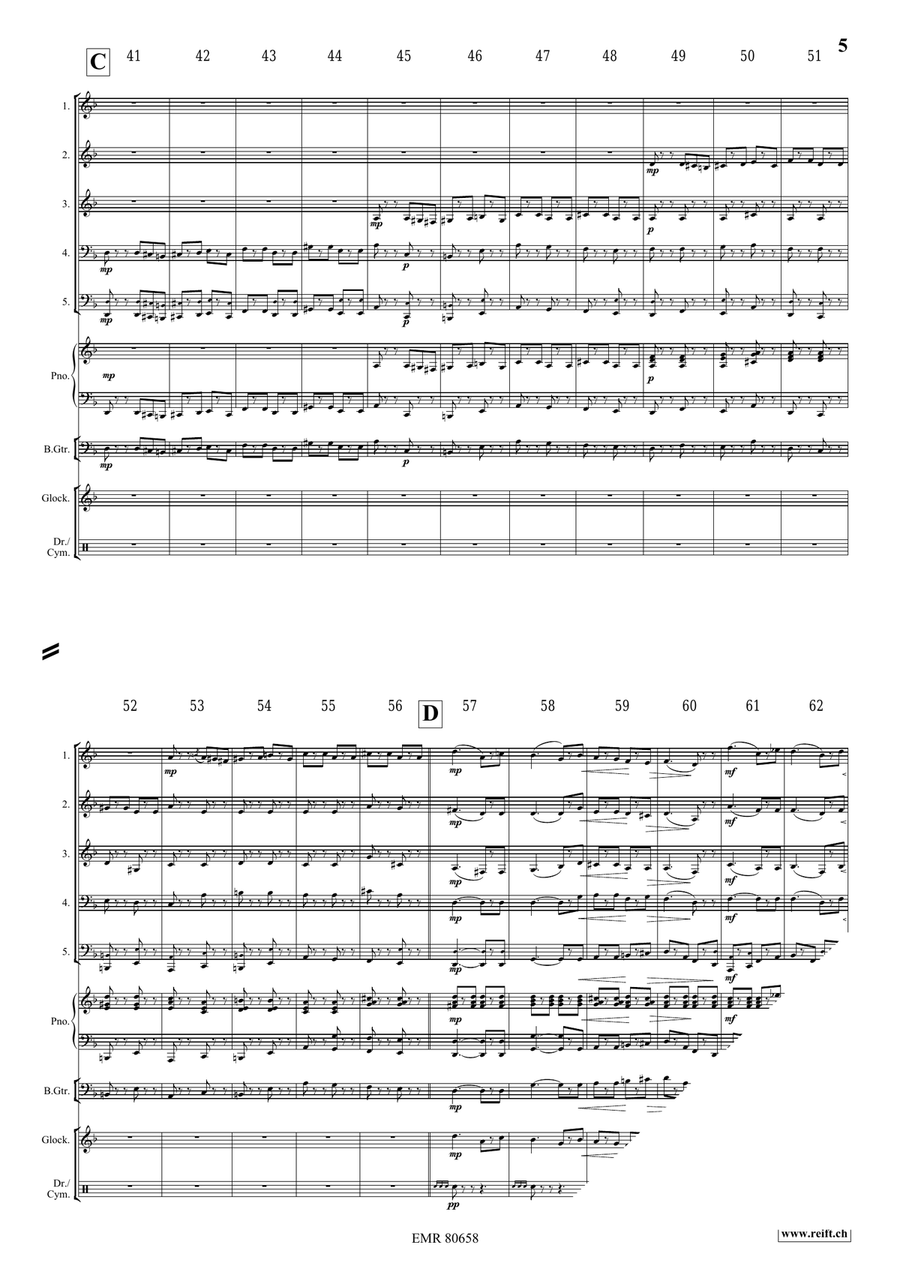 Funeral March Of A Marionette Brass Quintet scores gallery preview page 5