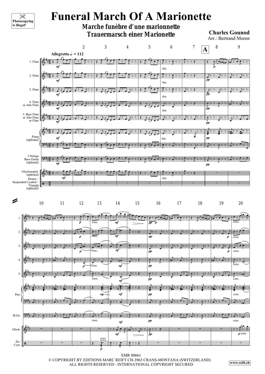 Funeral March Of A Marionette Flute scores gallery preview page 3