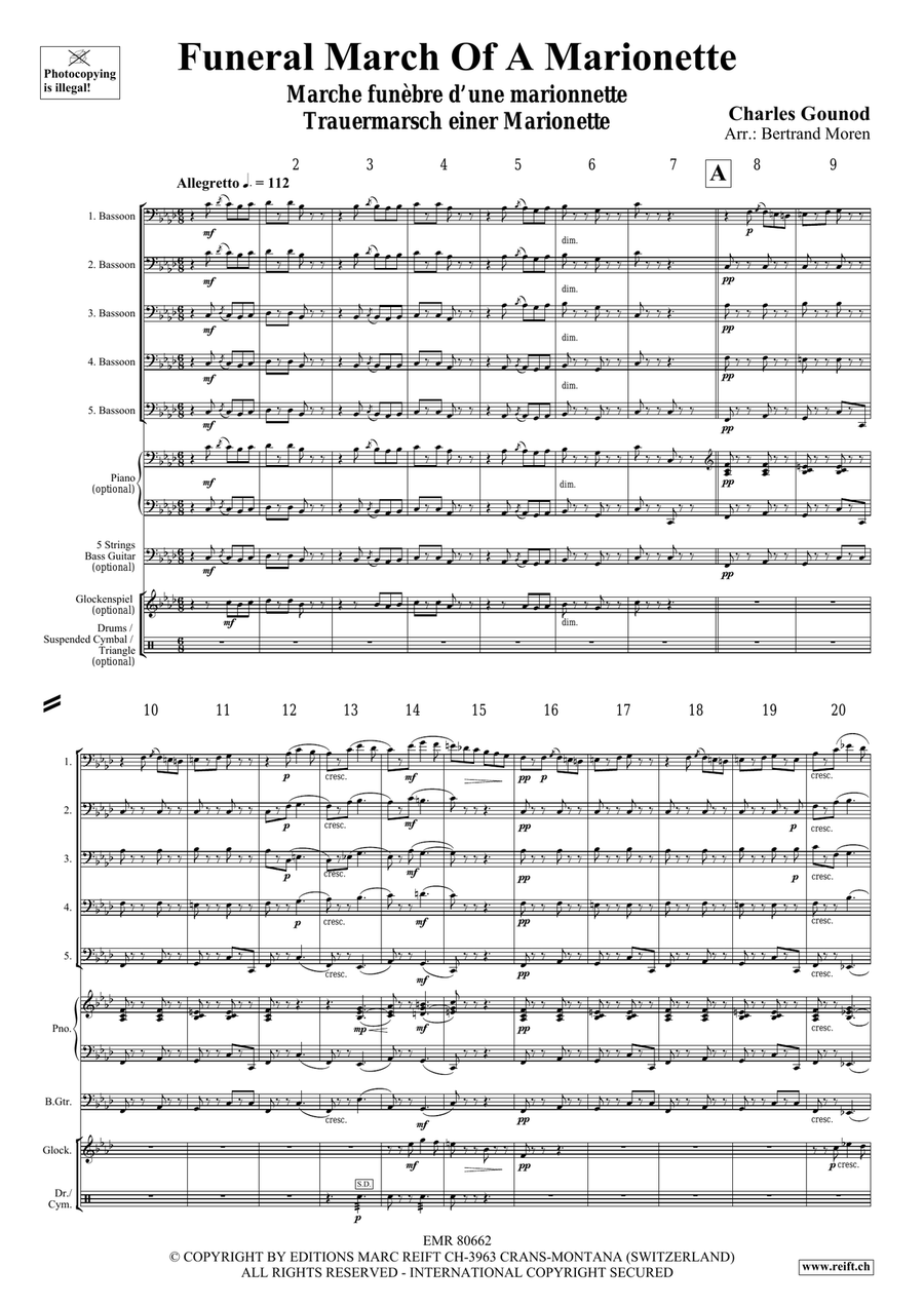 Funeral March Of A Marionette Bassoon scores gallery preview page 3