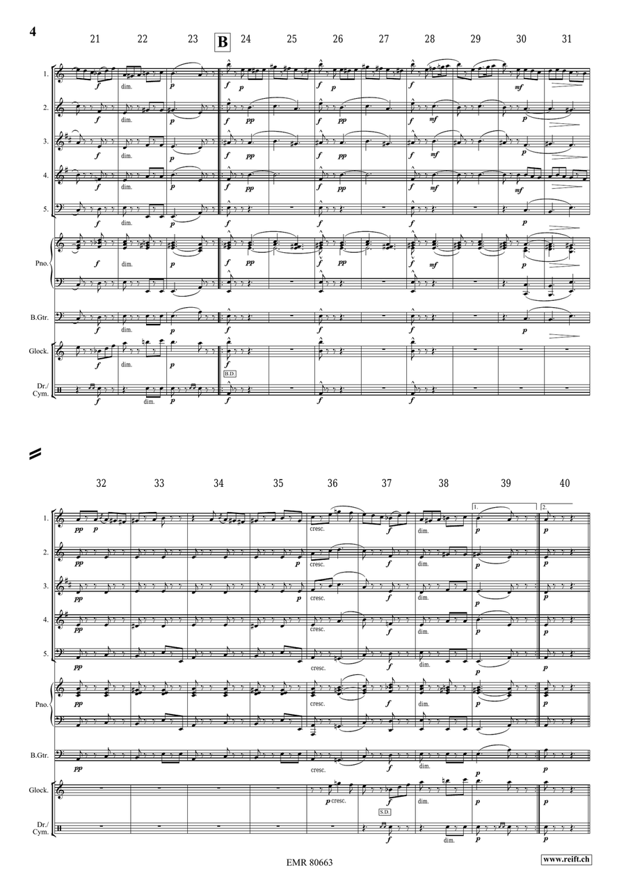 Funeral March Of A Marionette Woodwind Quintet scores gallery preview page 4