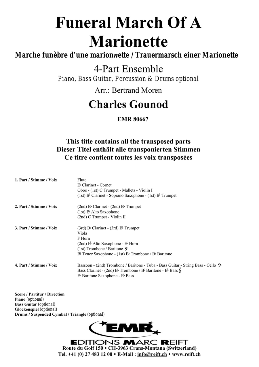 Funeral March Of A Marionette Score scores gallery preview page 2