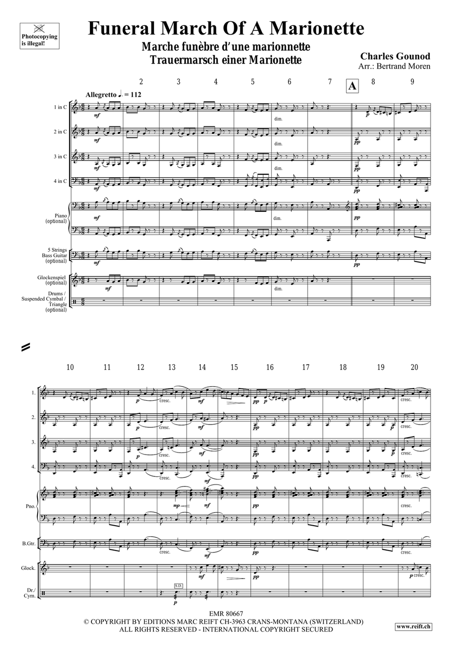Funeral March Of A Marionette Score scores gallery preview page 3