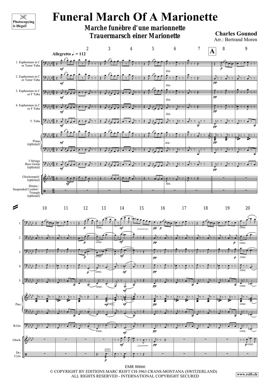Funeral March Of A Marionette Tuba scores gallery preview page 3