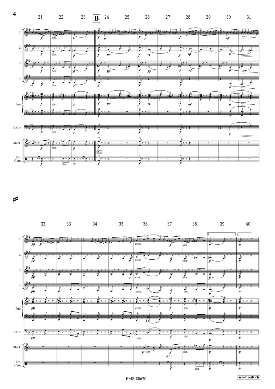 Funeral March Of A Marionette Cornet scores gallery preview page 4
