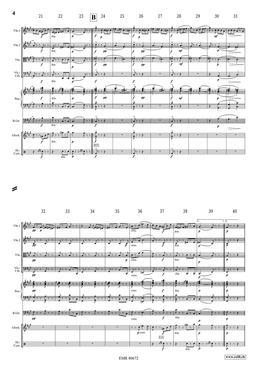 Funeral March Of A Marionette String Quartet scores gallery preview page 4