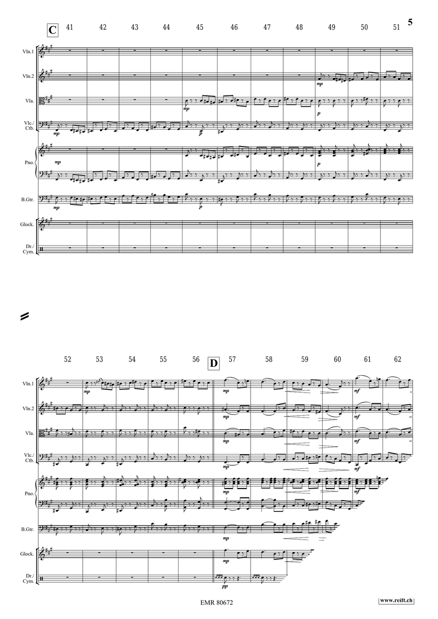Funeral March Of A Marionette String Quartet scores gallery preview page 5