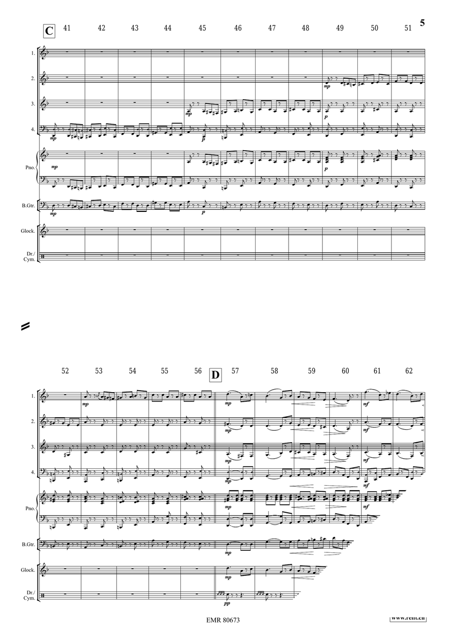 Funeral March Of A Marionette Brass Quartet scores gallery preview page 5
