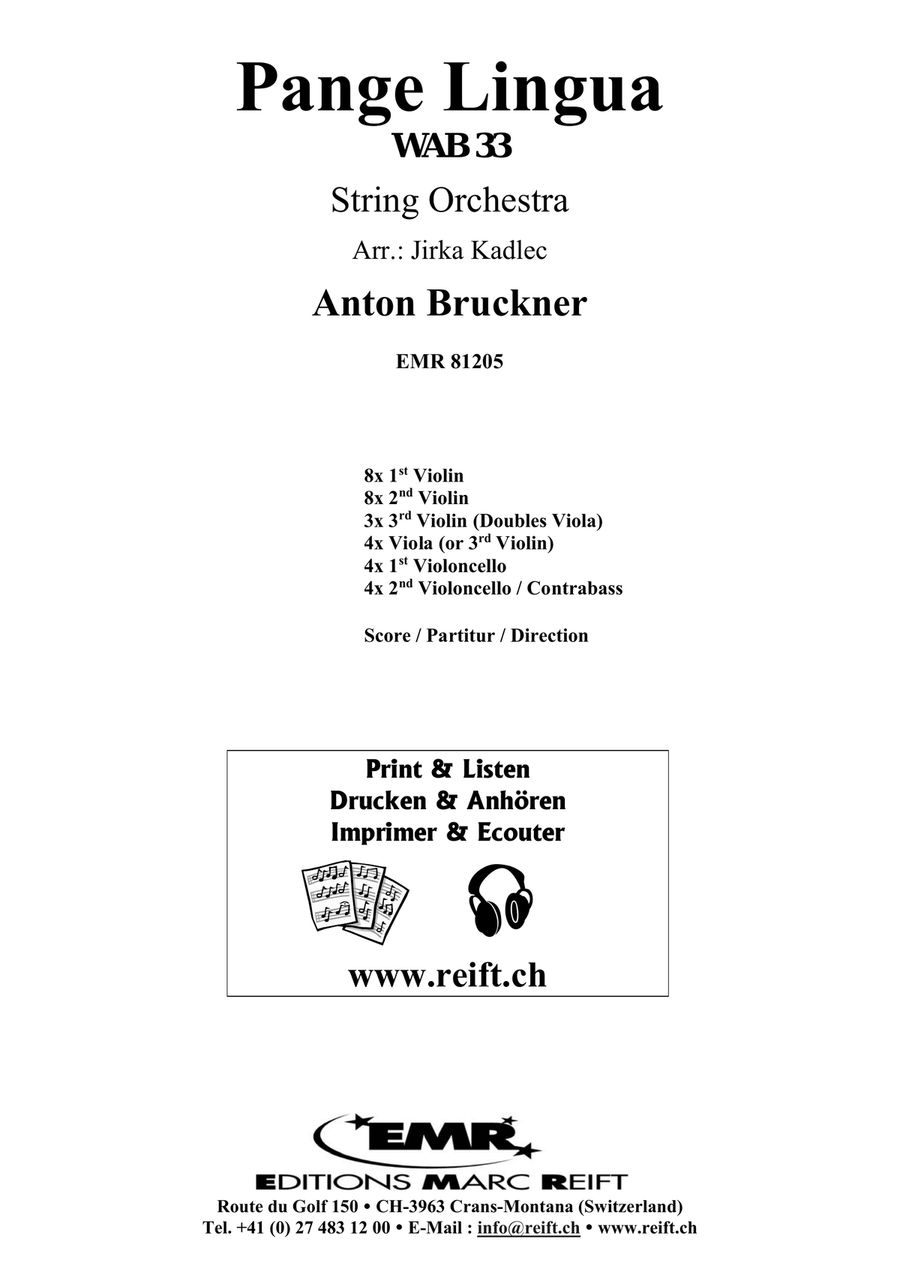 Pange Lingua Pange Lingua String Orchestra scores gallery preview page 2