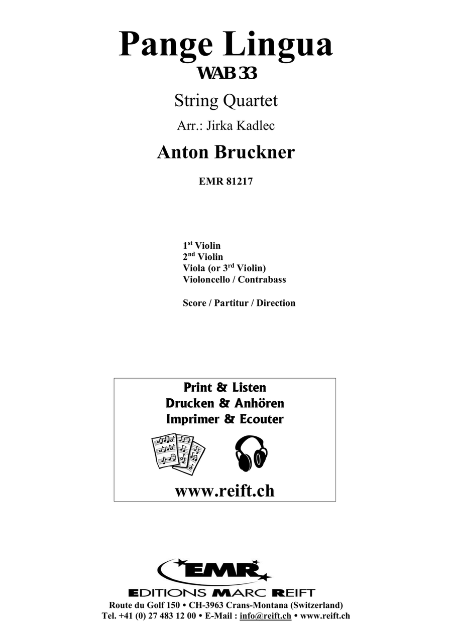 Pange Lingua Pange Lingua String Quartet scores gallery preview page 2