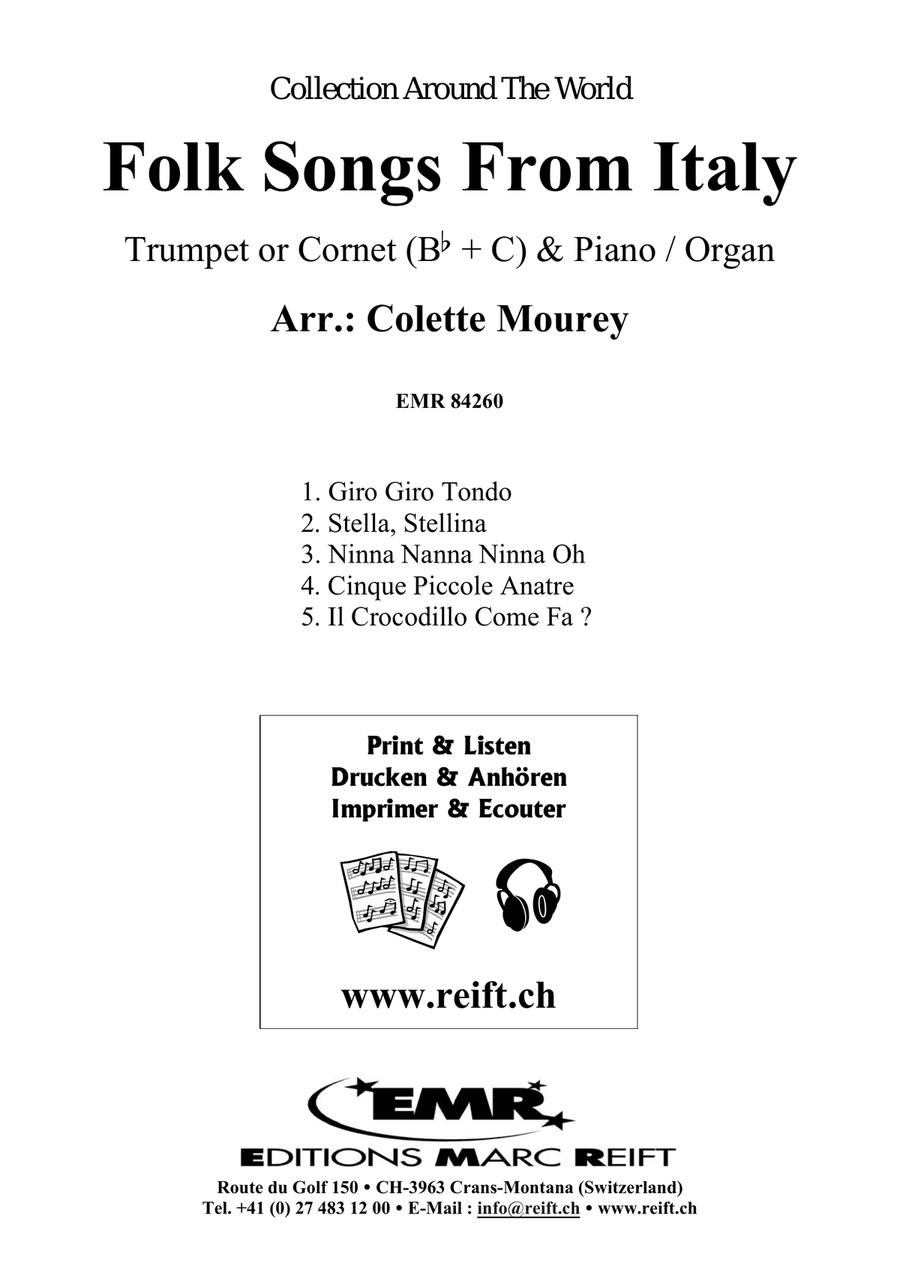 Folk Songs From Italy Folk Songs From Italy Cornet scores gallery preview page 2
