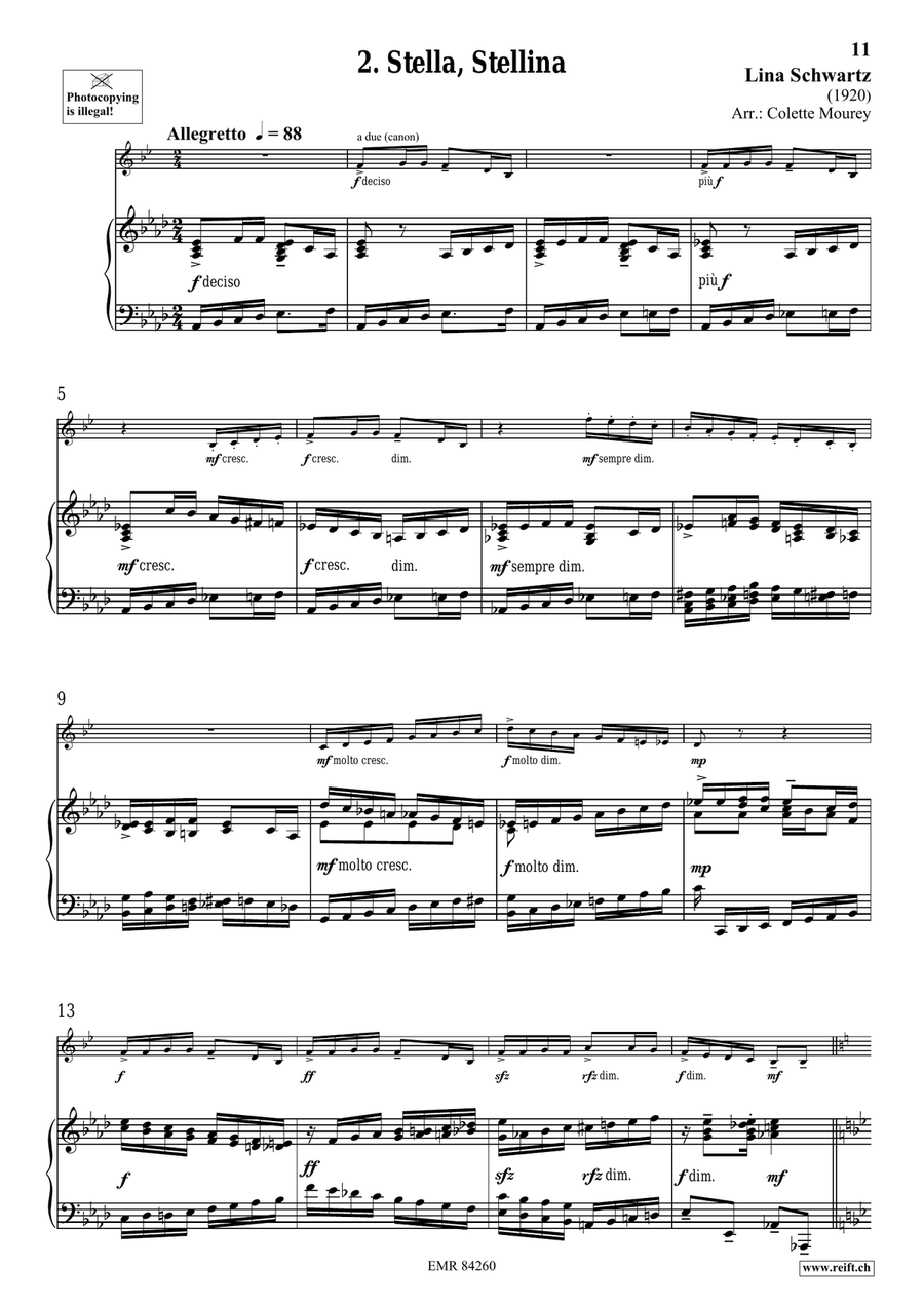Folk Songs From Italy Folk Songs From Italy Cornet scores gallery preview page 6