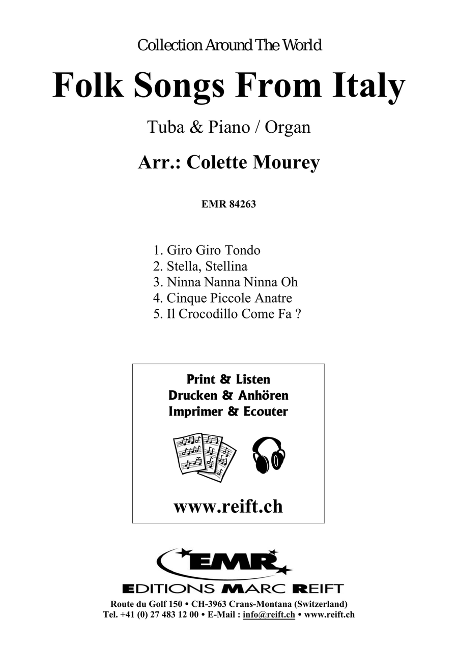 Folk Songs From Italy Folk Songs From Italy Tuba scores gallery preview page 2
