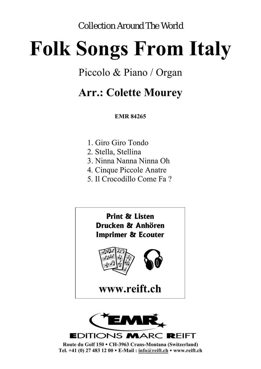 Folk Songs From Italy Folk Songs From Italy Piccolo scores gallery preview page 2