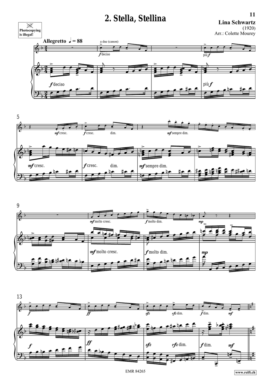 Folk Songs From Italy Folk Songs From Italy Piccolo scores gallery preview page 6