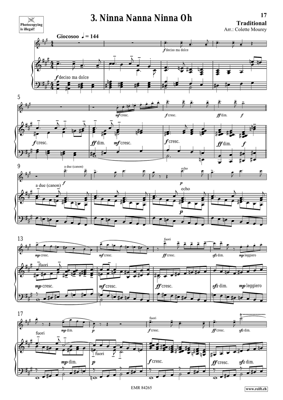 Folk Songs From Italy Folk Songs From Italy Piccolo scores gallery preview page 8