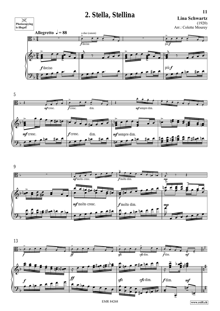 Folk Songs From Italy Folk Songs From Italy Viola scores gallery preview page 6