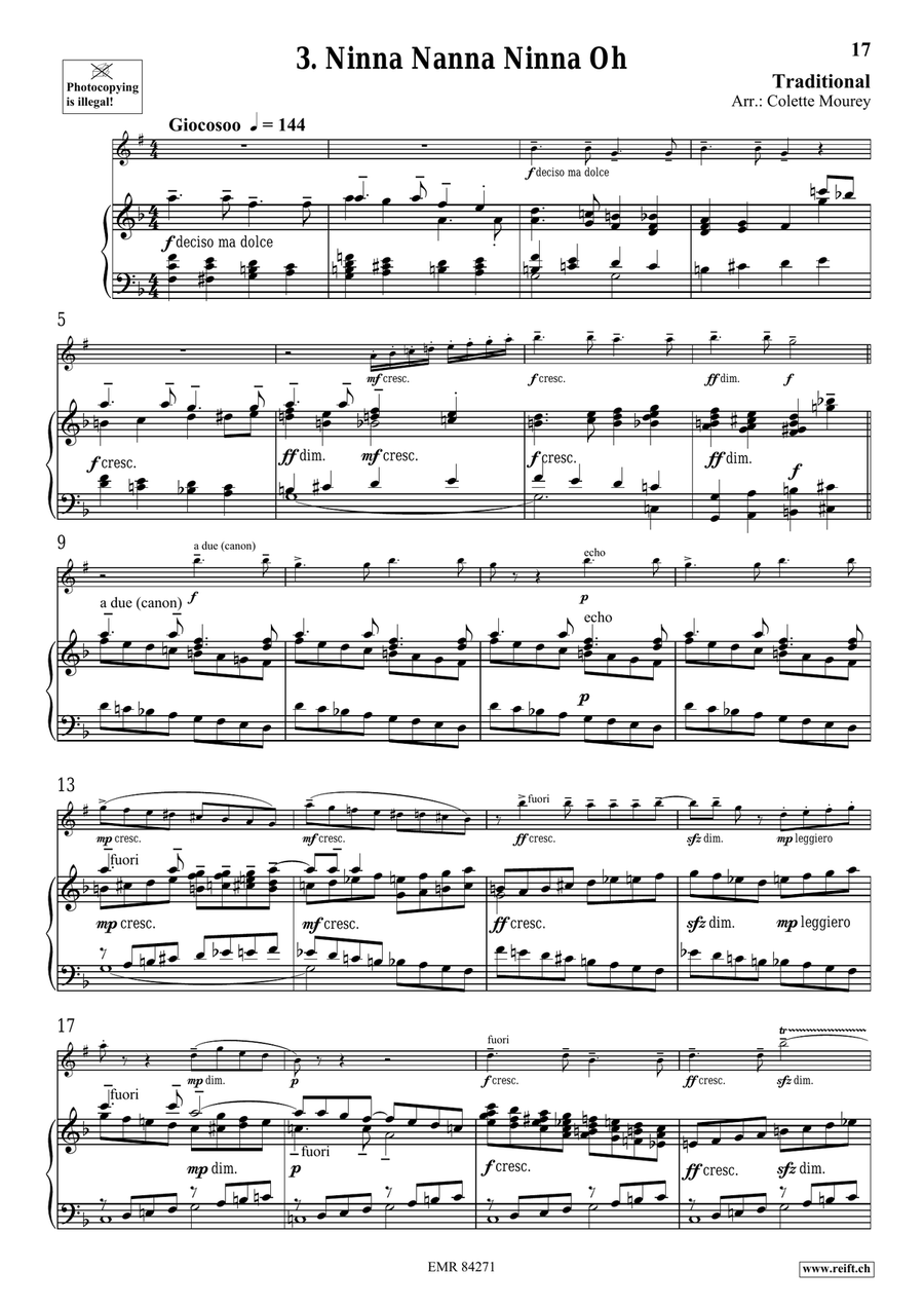 Folk Songs From Italy Folk Songs From Italy Soprano Saxophone scores gallery preview page 8