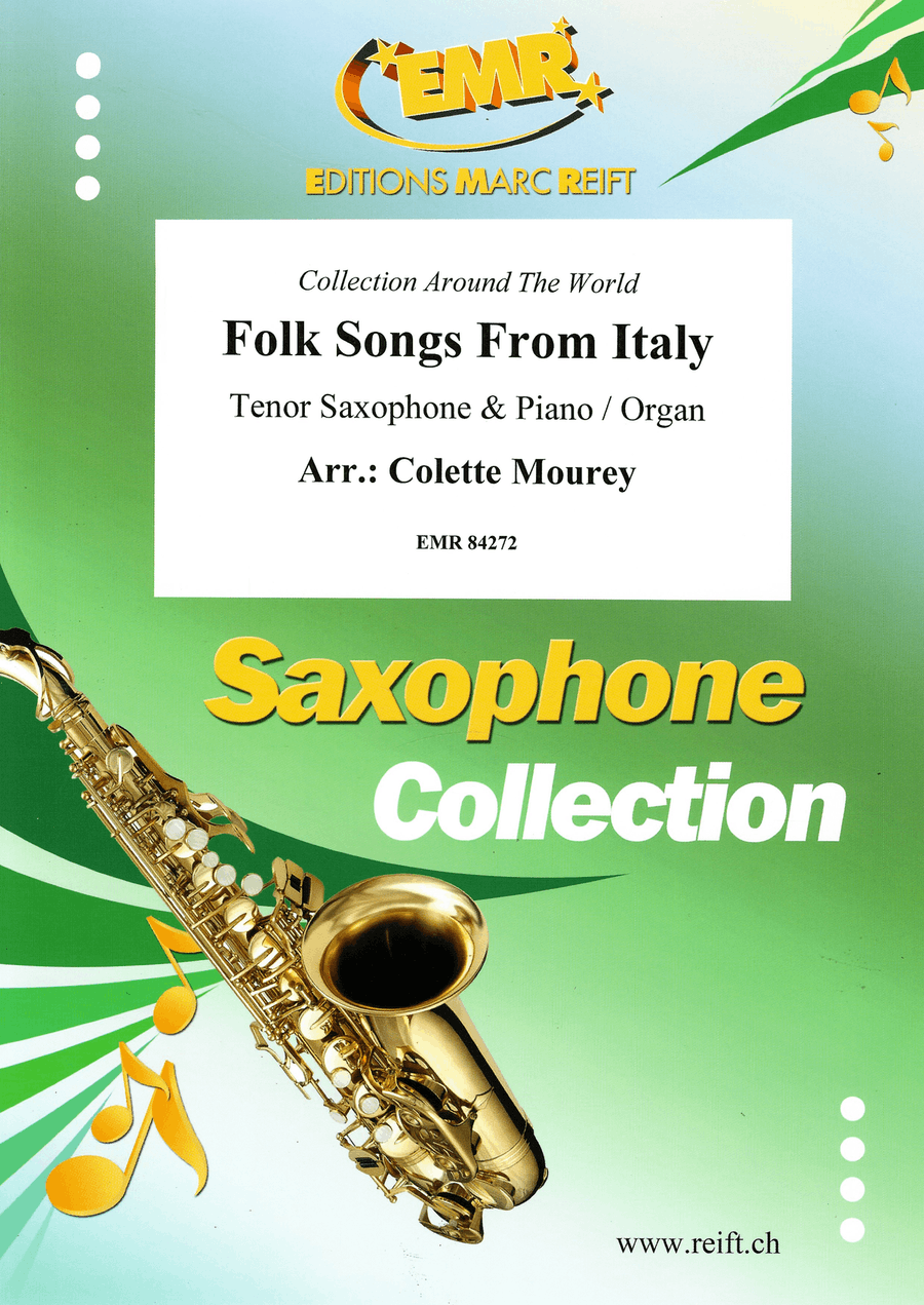 Folk Songs From Italy Folk Songs From Italy Tenor Saxophone scores gallery preview page 1