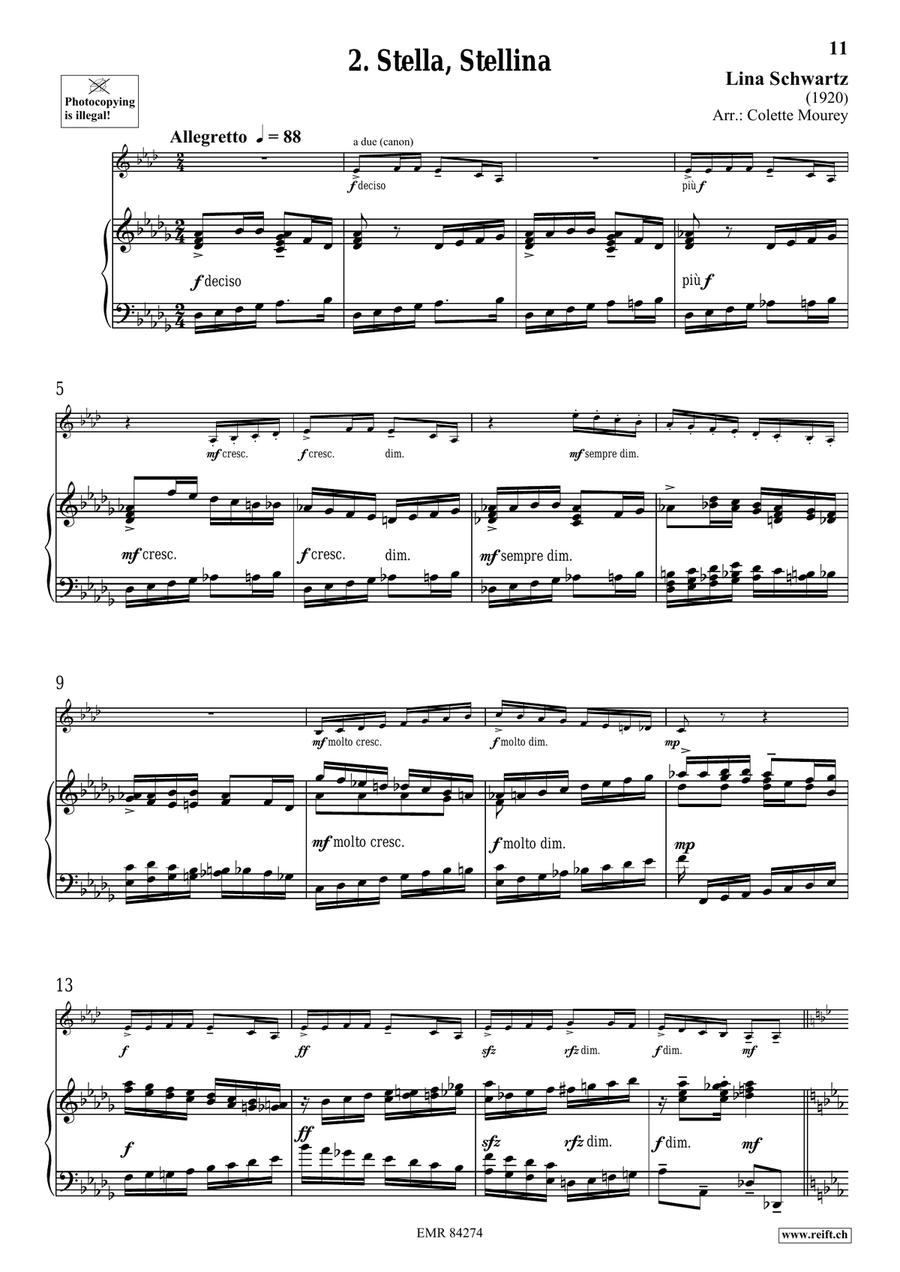 Folk Songs From Italy Folk Songs From Italy Horn scores gallery preview page 6
