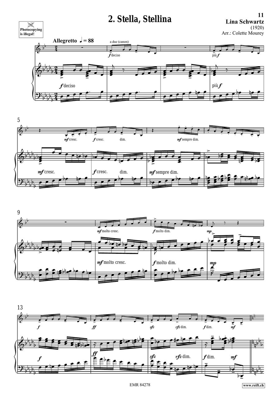 Folk Songs From Italy Folk Songs From Italy Cornet scores gallery preview page 6