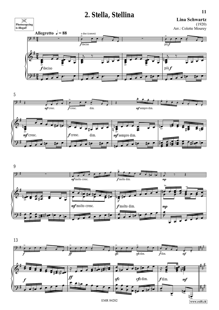 Folk Songs From Italy Folk Songs From Italy Double Bass scores gallery preview page 6