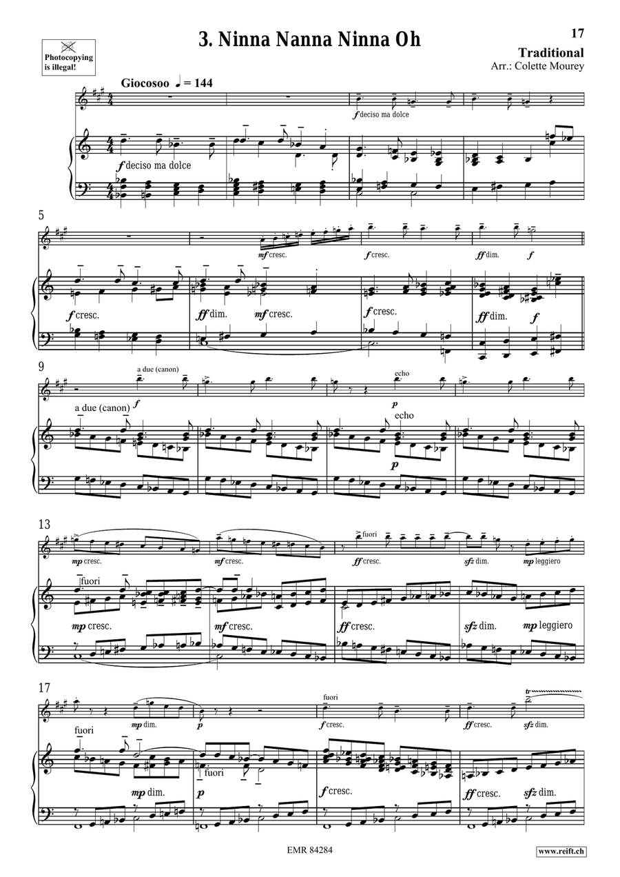 Folk Songs From Italy Folk Songs From Italy Alto Saxophone scores gallery preview page 8