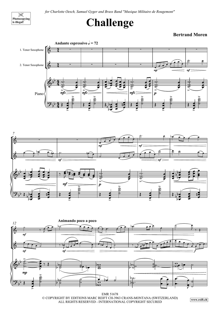 Challenge Challenge Tenor Saxophone scores gallery preview page 3