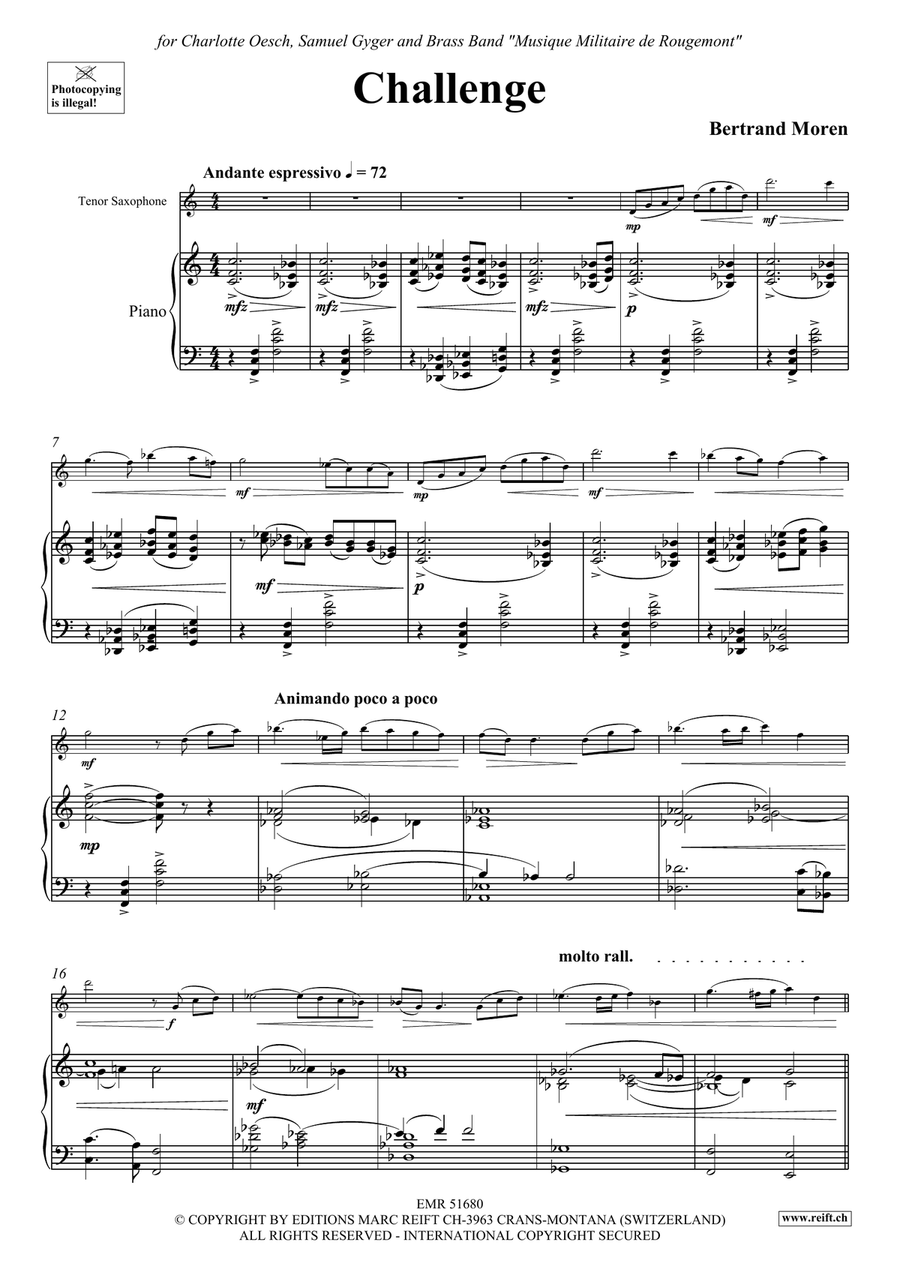 Challenge Challenge Tenor Saxophone scores gallery preview page 4