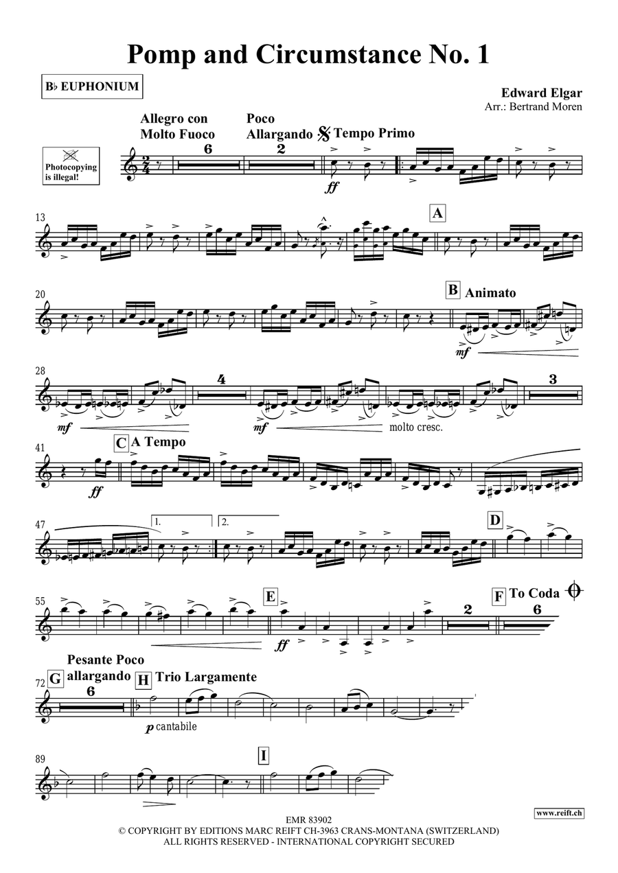 Pomp And Circumstance No. 1 Euphonium scores gallery preview page 3