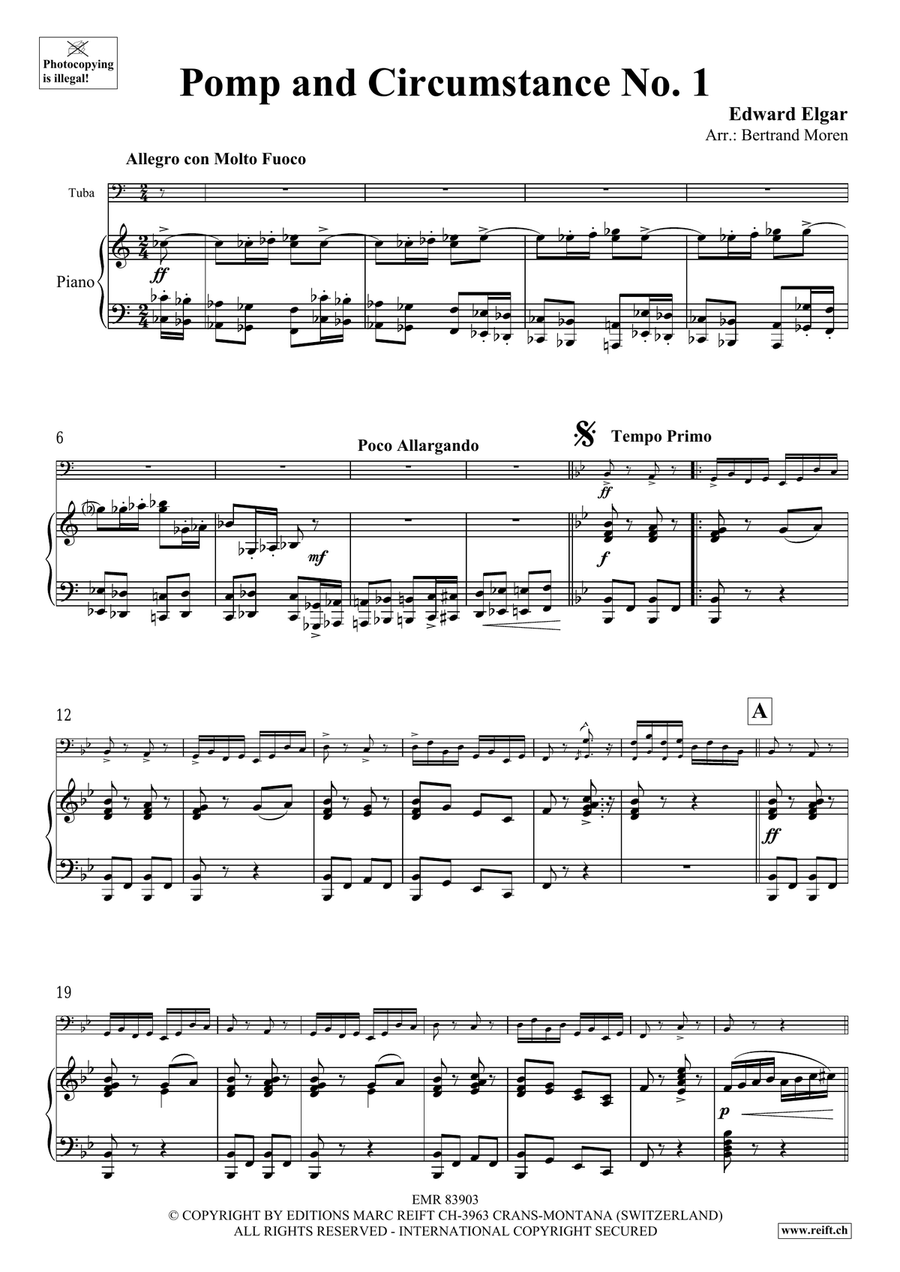 Pomp And Circumstance No. 1 Tuba scores gallery preview page 4