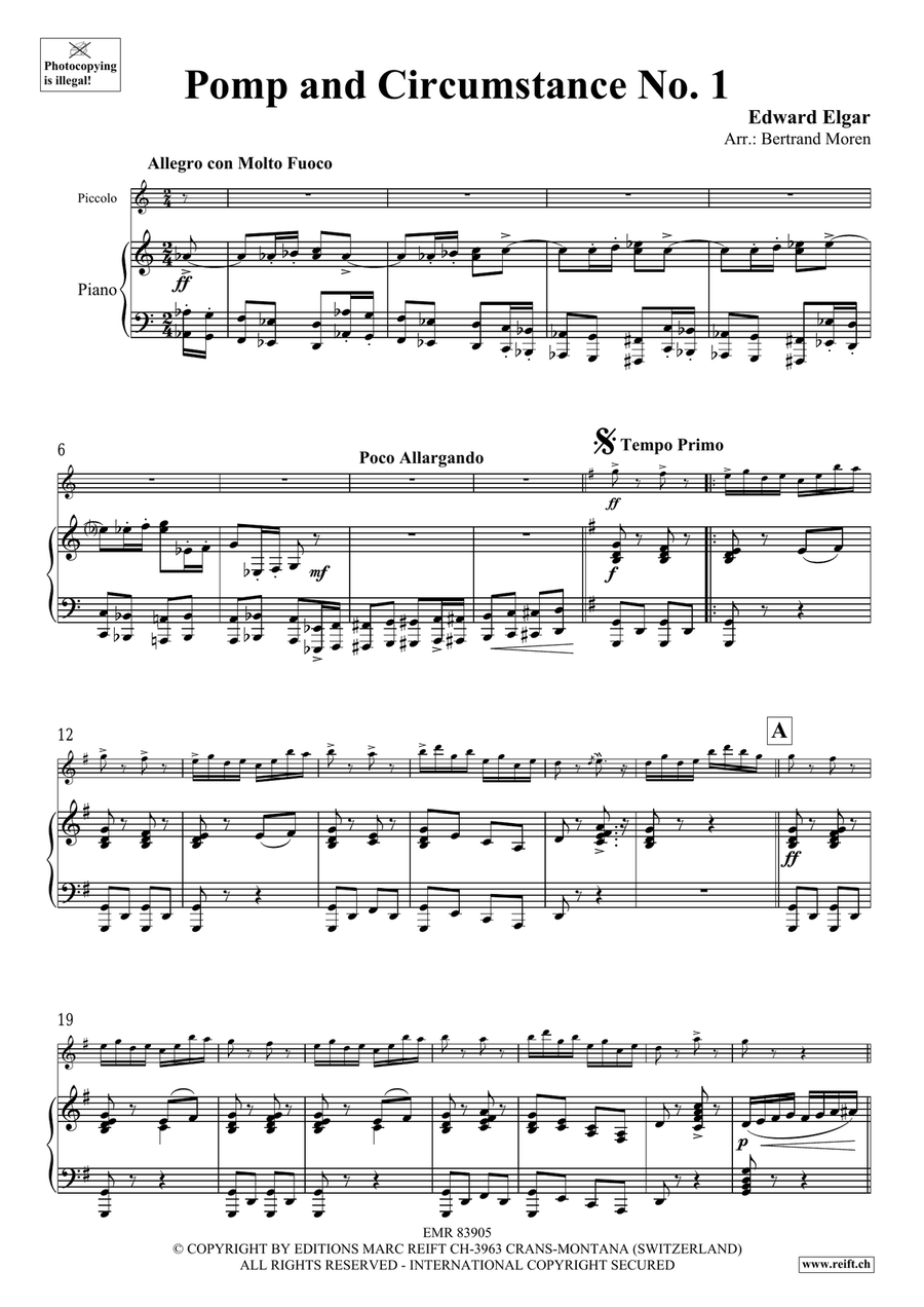 Pomp And Circumstance No. 1 Piccolo scores gallery preview page 4