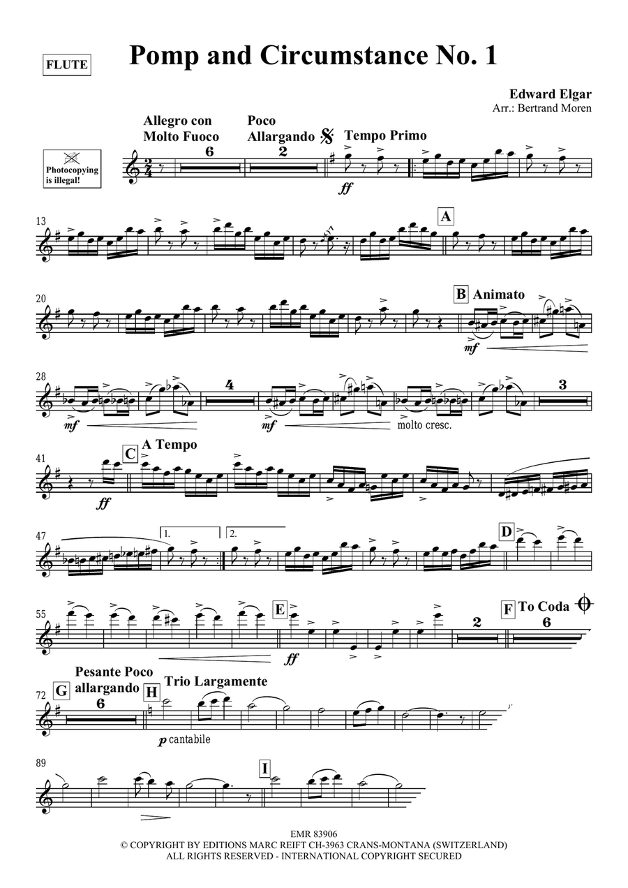 Pomp And Circumstance No. 1 Flute Solo scores gallery preview page 3