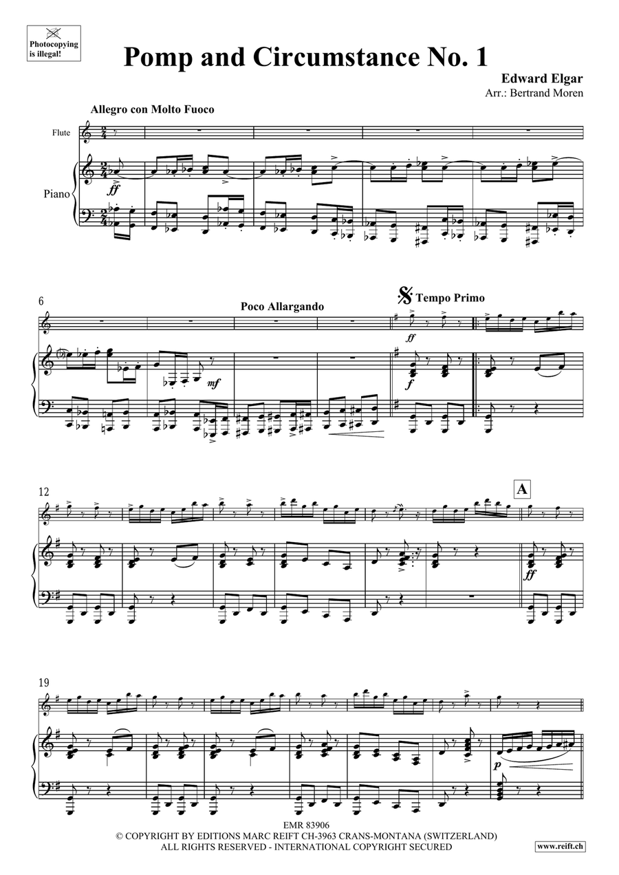 Pomp And Circumstance No. 1 Flute Solo scores gallery preview page 4