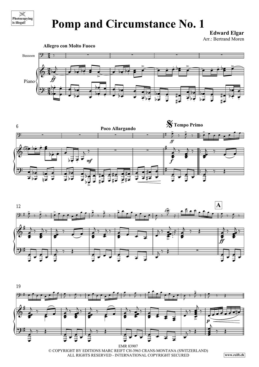 Pomp And Circumstance No. 1 Bassoon Solo scores gallery preview page 4