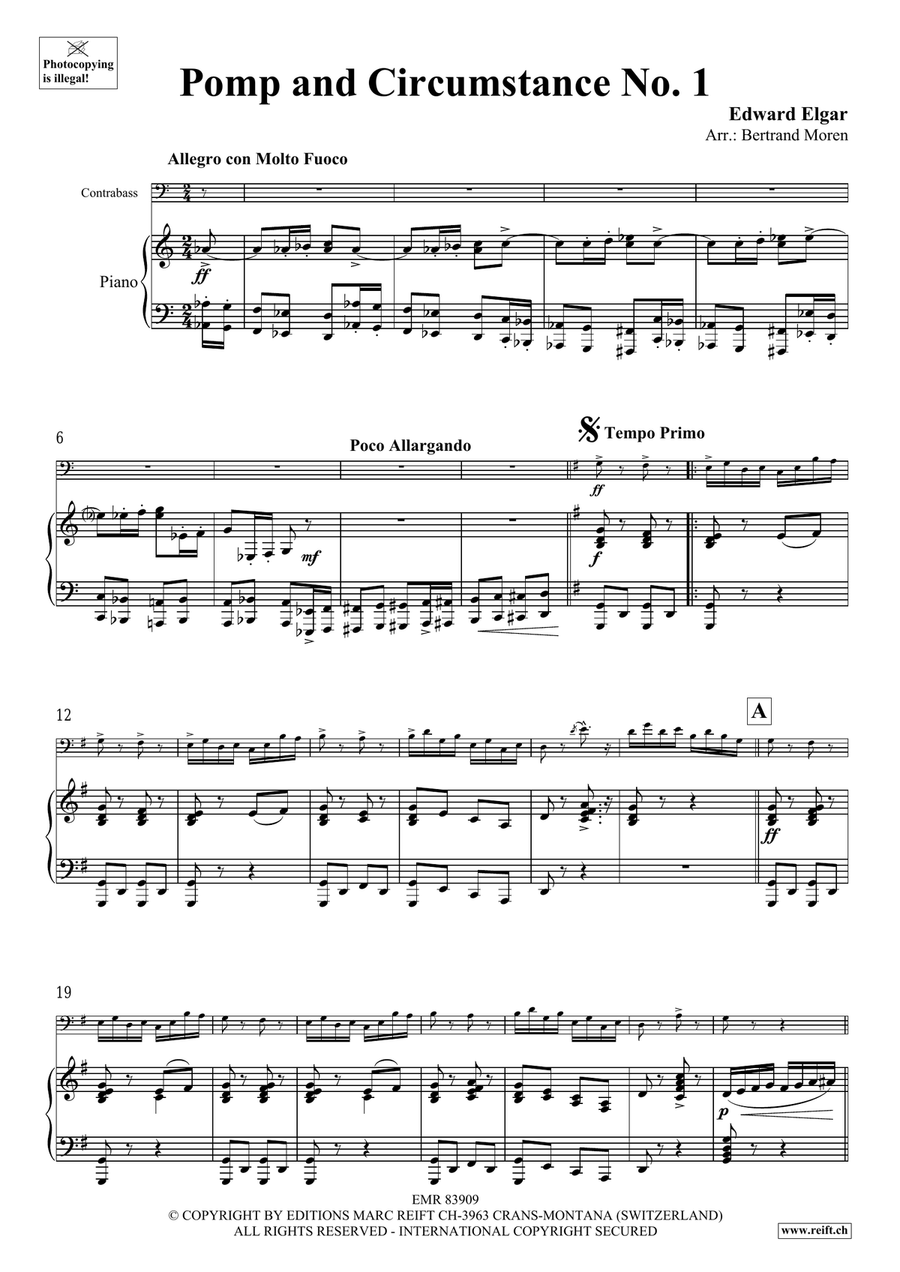 Pomp And Circumstance No. 1 Double Bass scores gallery preview page 4