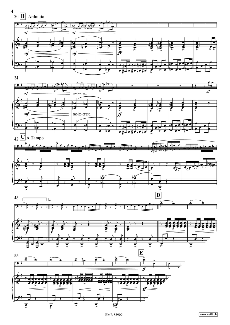 Pomp And Circumstance No. 1 Double Bass scores gallery preview page 5