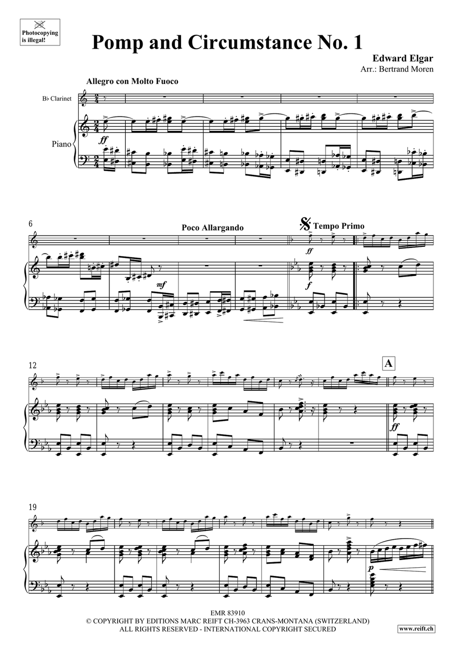 Pomp And Circumstance No. 1 Clarinet Solo scores gallery preview page 4