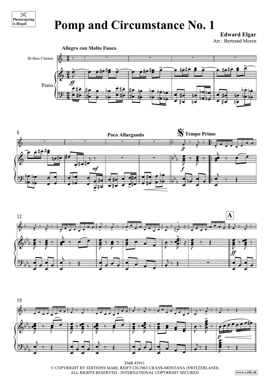 Pomp And Circumstance No. 1 Bass Clarinet scores gallery preview page 4