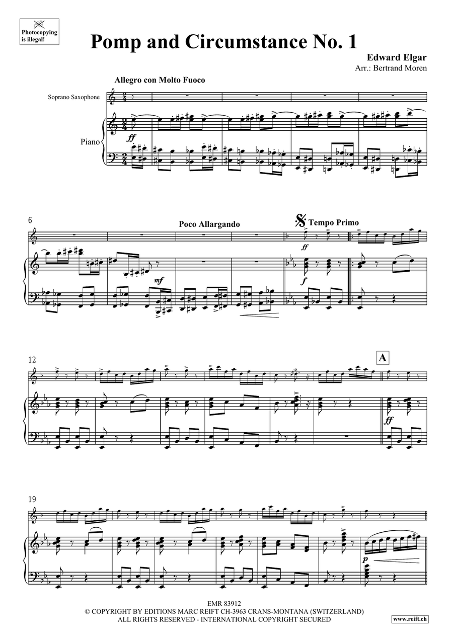 Pomp And Circumstance No. 1 Soprano Saxophone scores gallery preview page 4