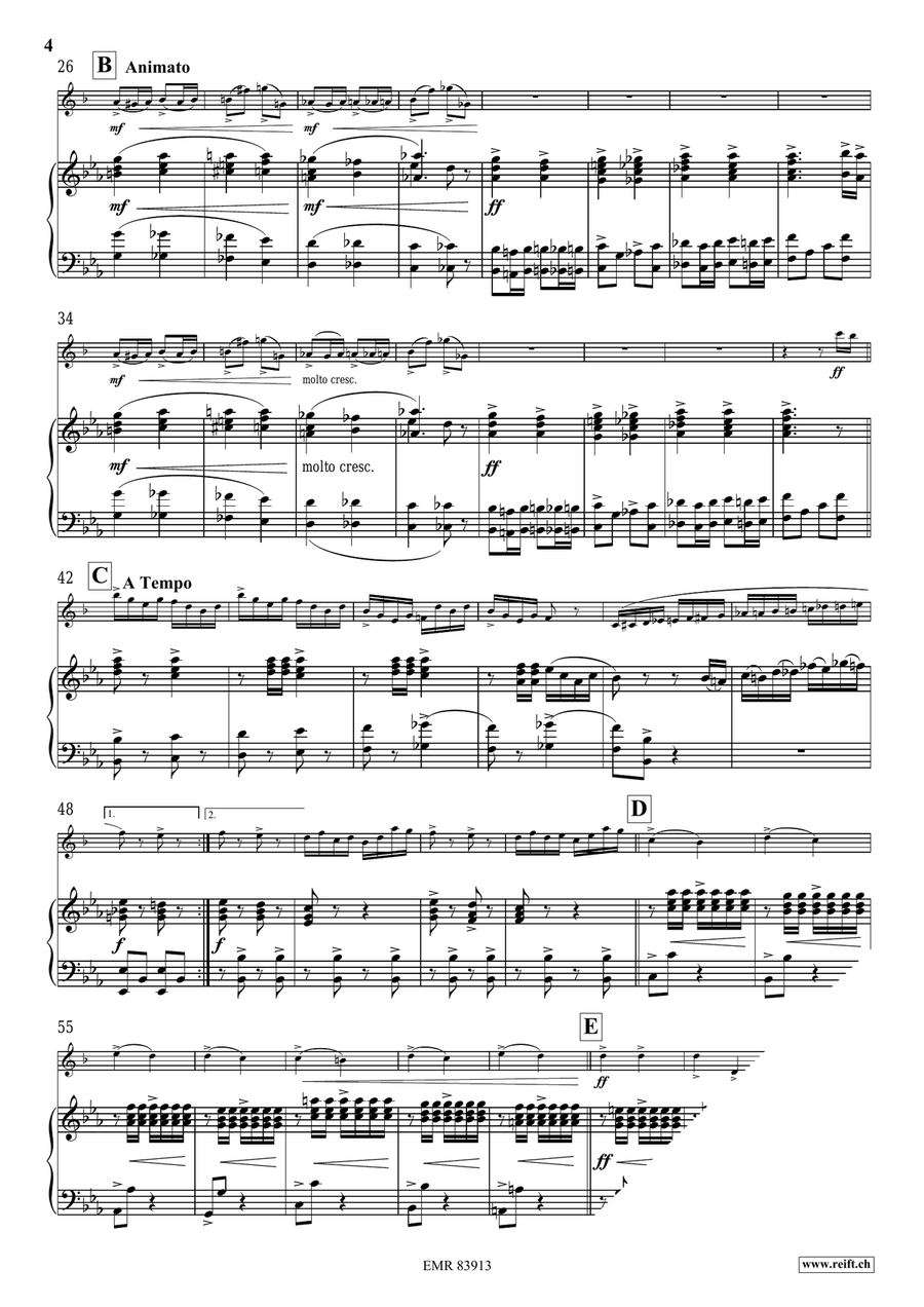Pomp And Circumstance No. 1 Tenor Saxophone scores gallery preview page 5