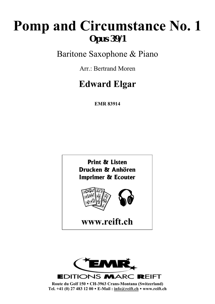 Pomp And Circumstance No. 1 Baritone Saxophone scores gallery preview page 2