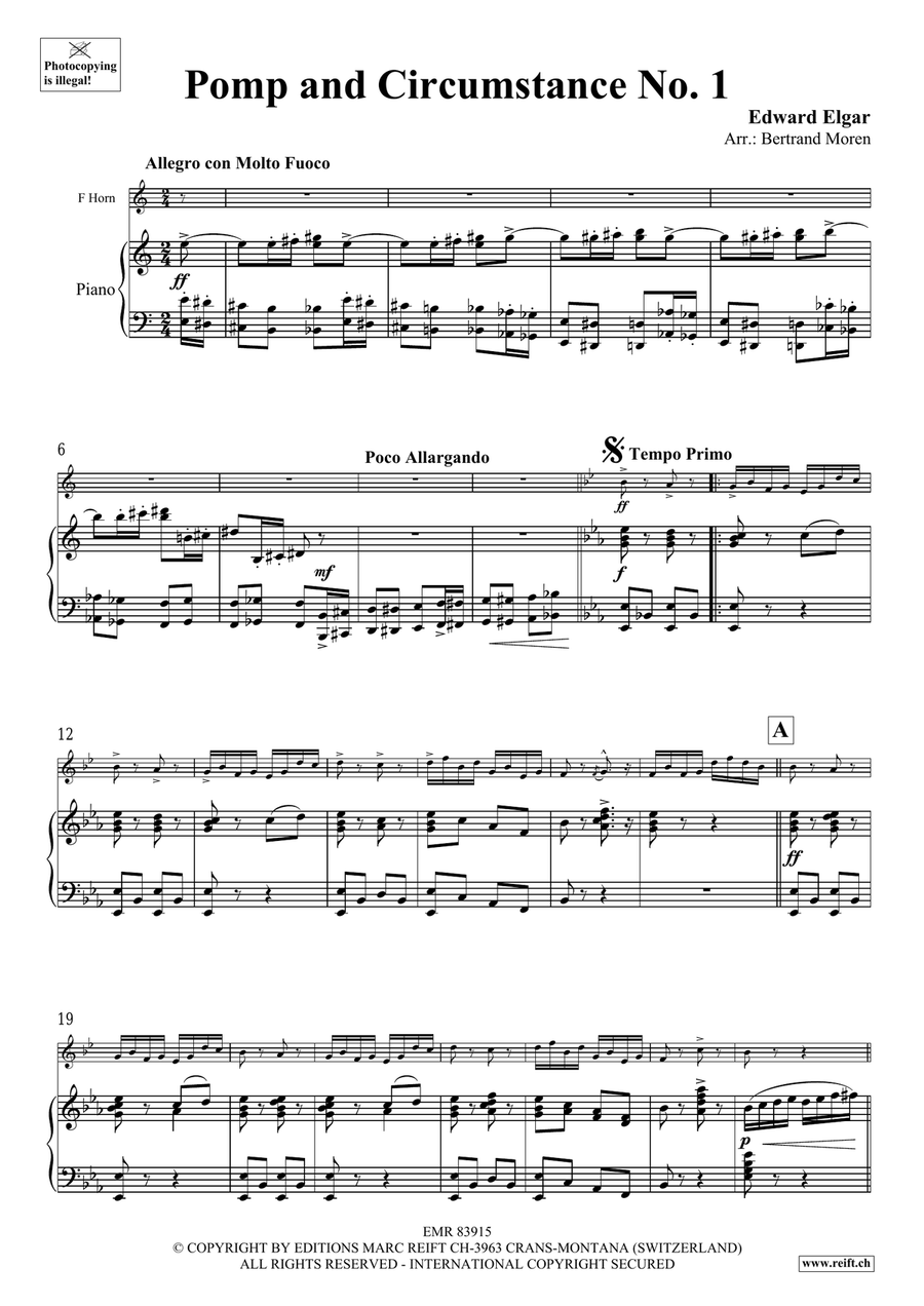 Pomp And Circumstance No. 1 Horn scores gallery preview page 4