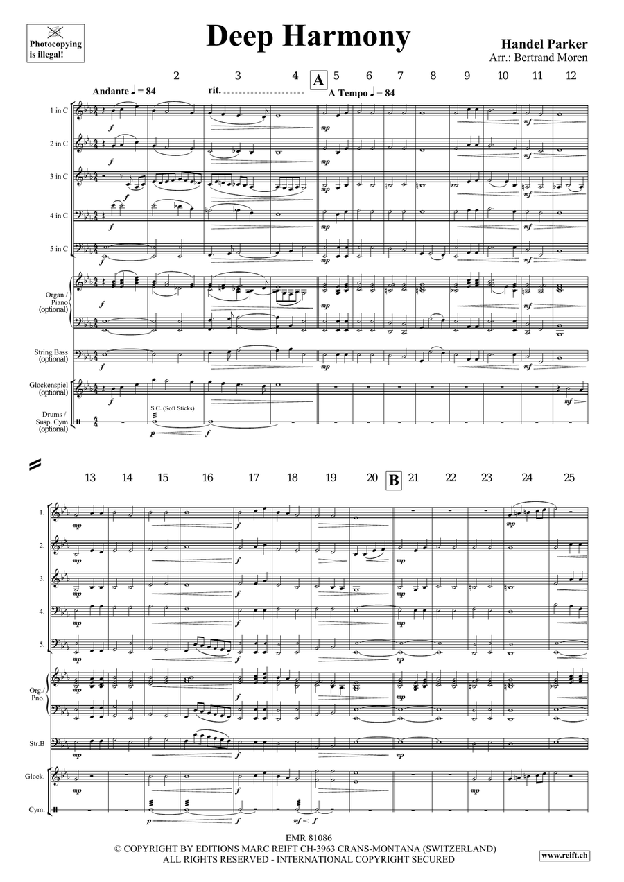 Deep Harmony Deep Harmony Score scores gallery preview page 3